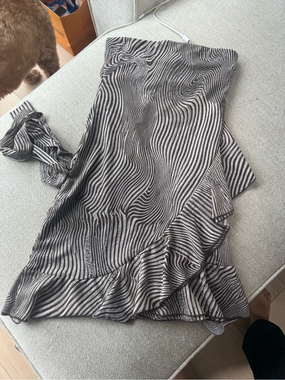 Zara zebra print mini dress
